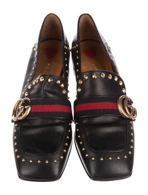 gucci peyton loafer 2016|Gucci Peyton Studded Square.